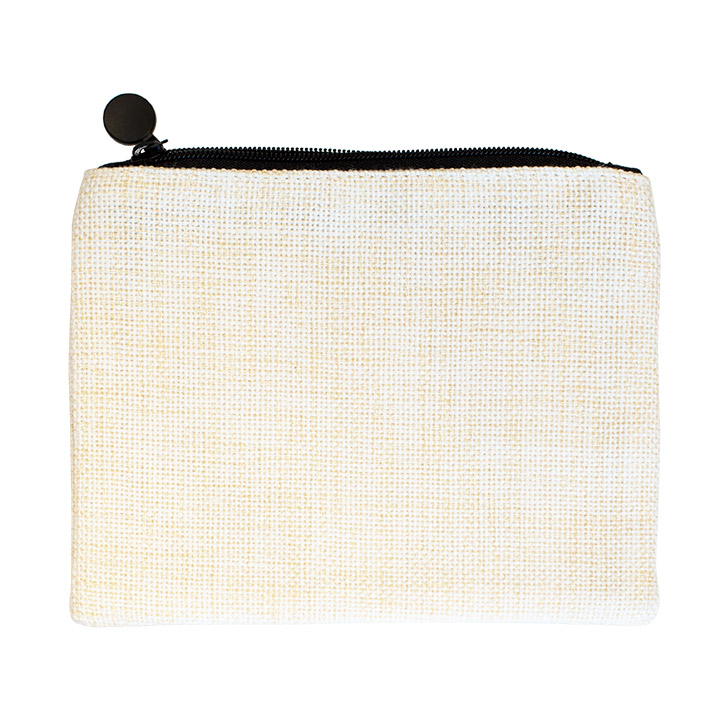 Sublimation Linen Cosmetic Bag, 14.5*12.5cm
