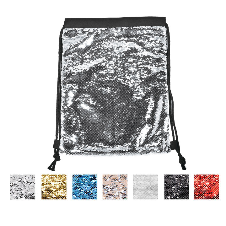 35x45cm Flip Sequin Drawstring Backpack