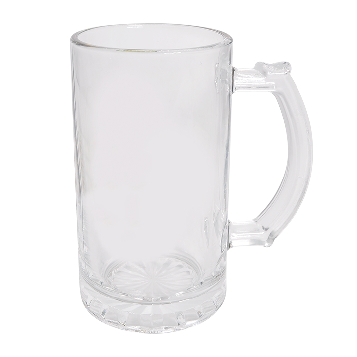 16oz Glass Beer Mug, Clear (Φ8.0*H15.3cm)
