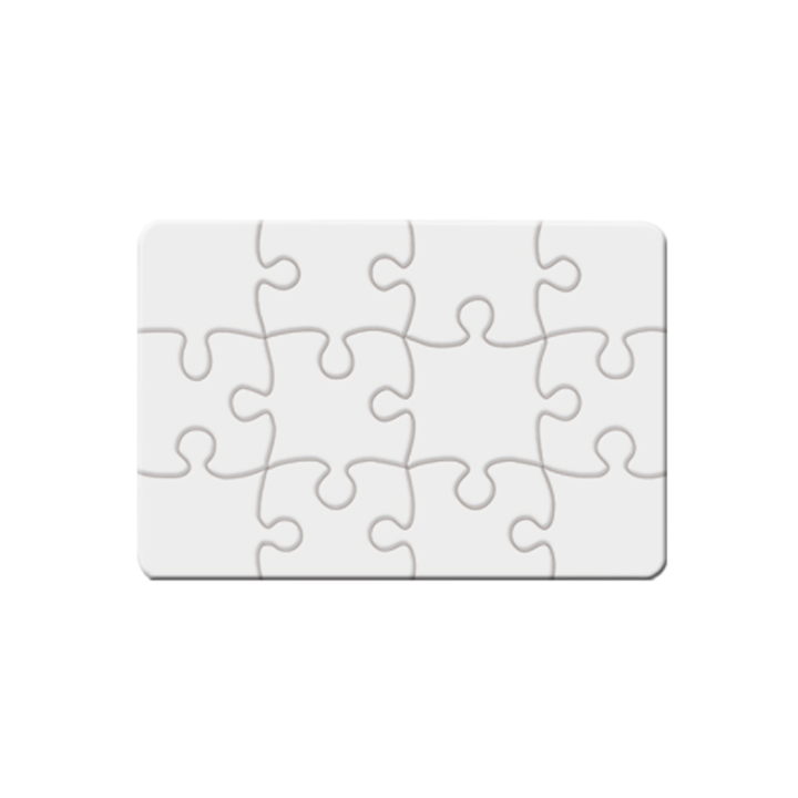 Polymer Jigsaw Puzzle A6 Size (3*4pcs,9.6*12.8cm)