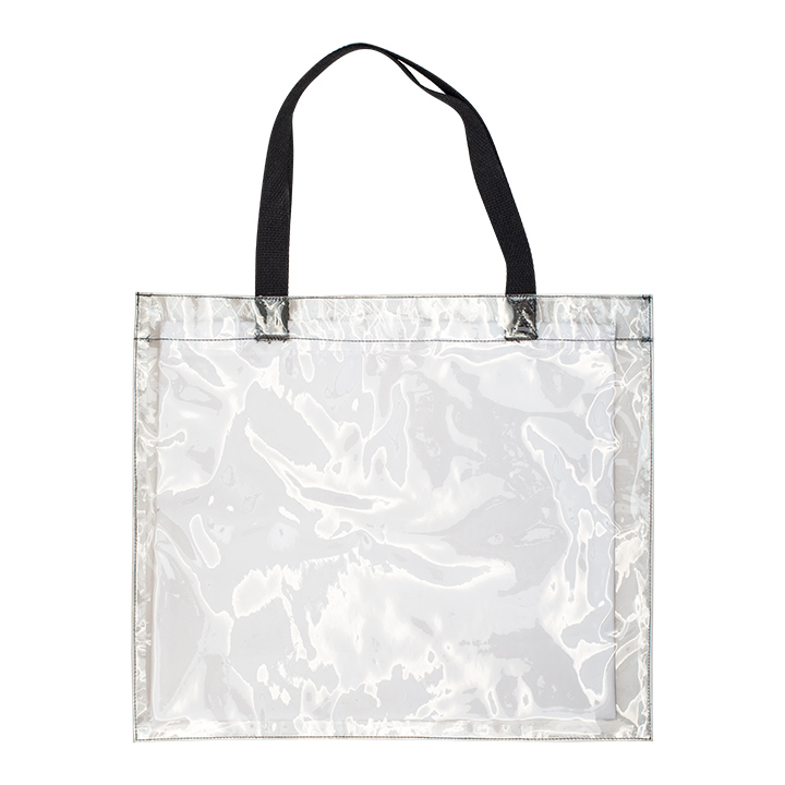 See-through Beach Tote with Sublimation Waterproof Inner Bag,43.5x36.5cm
