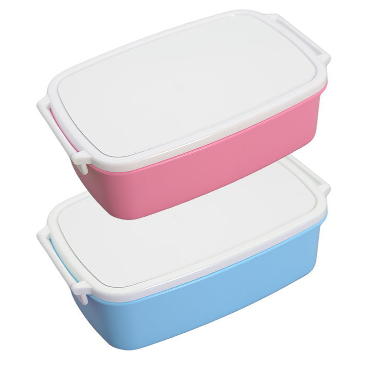 Metal Insert Lunch Box, Blue/Pink (126*186.4mm)