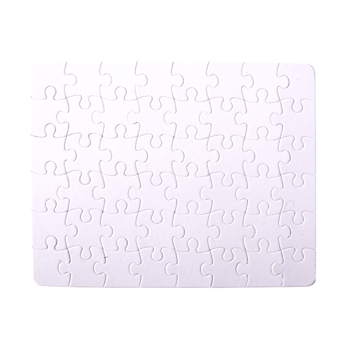 Sublimation Pure White Cardboard Puzzle,48 pieces(8"x10")