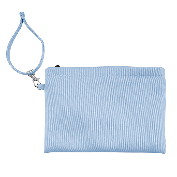 Sublimation Jean-Blue Fabric Cosmetic Bag,23.5*16cm