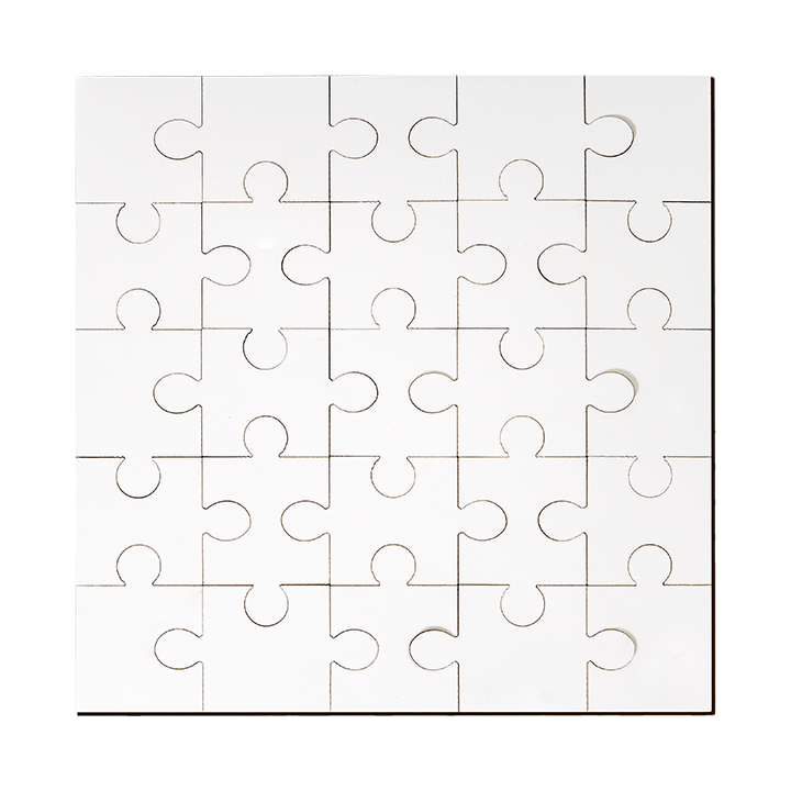 Sublimation MDF Puzzle, Square (25pcs,17x17cm), Thickness:0.3cm