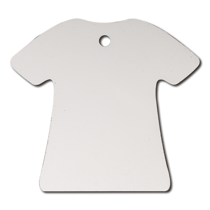 Sublimation MDF Ornament,T-shirt(7.8 x 7.1cm),Thickness:0.3cm