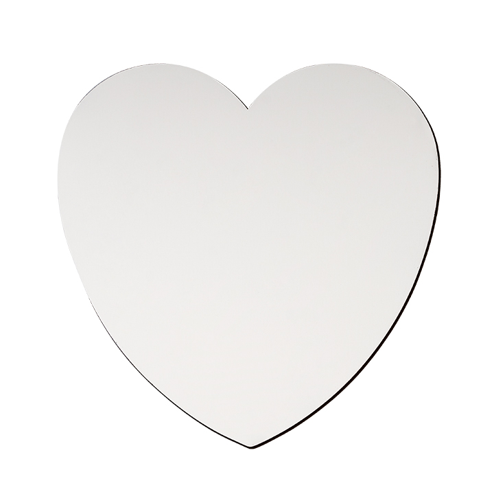 Sublimation MDF Fridge Magnet,  Heart,10x10cm,Thickness:0.3cm