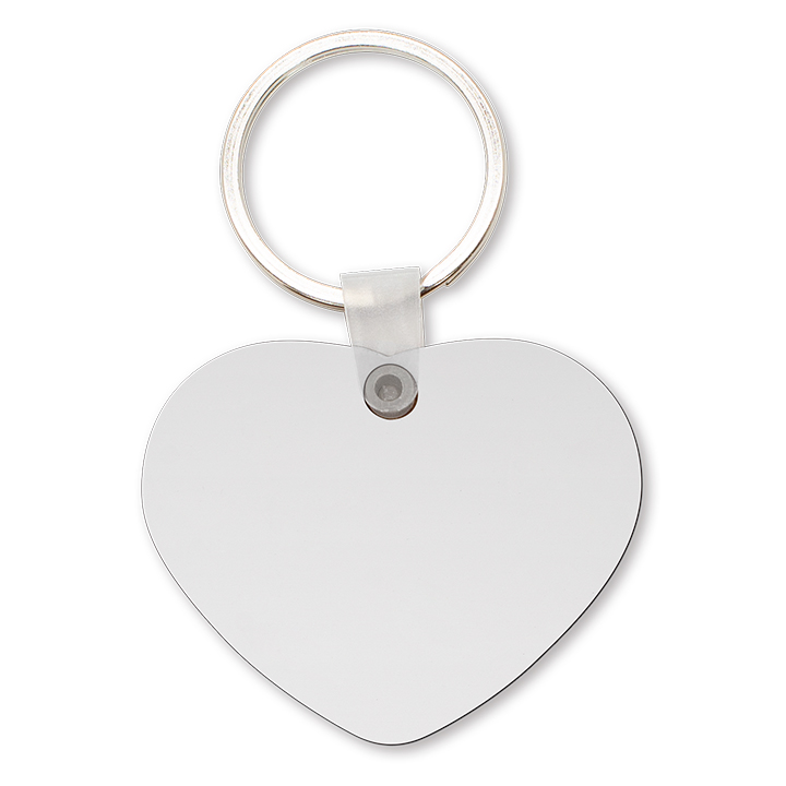 Sublimation MDF Keychain, single-sided printable (Heart)