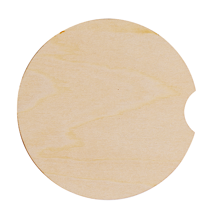 Sublimation PlyWood Car Coaster 2.6'' Round, Available in 2 Sizes