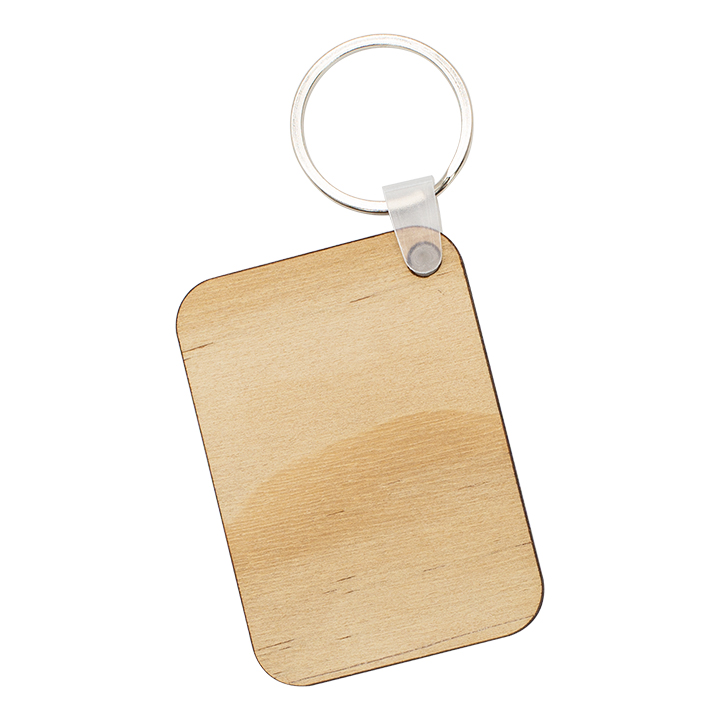 Sublimation PlyWood Keychain, Square Shape,Single/Double Sides,Available in 2 Sizes