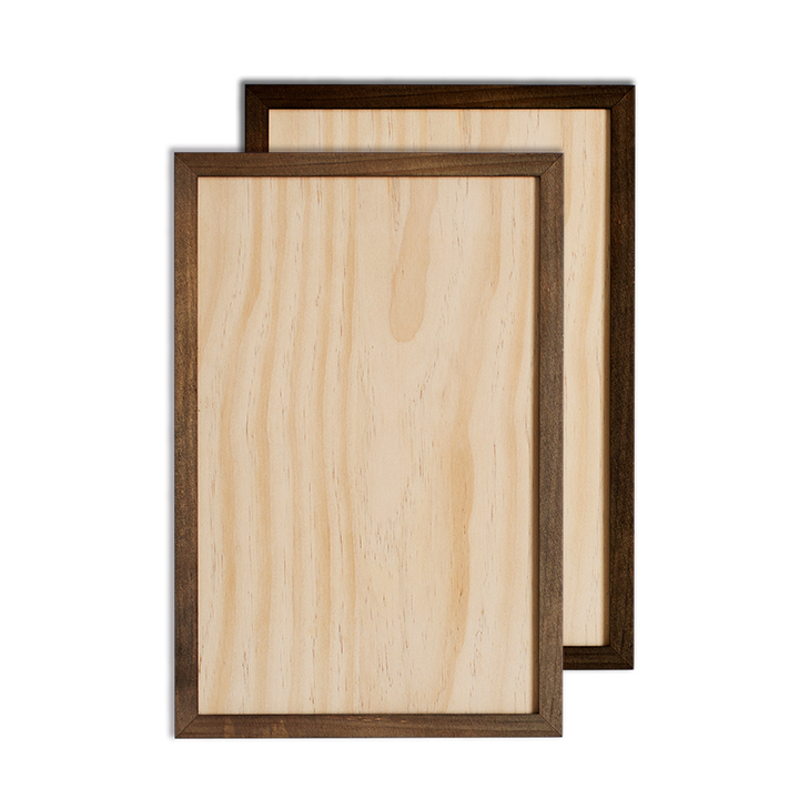 Sublimation PlyWood Photo Panel with solid wood frame,10''X15''(25x38cm),2 colors