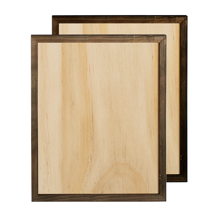 Sublimation PlyWood Photo Panel with solid wood frame,12''X18''(30.5x45.7cm),2 colors