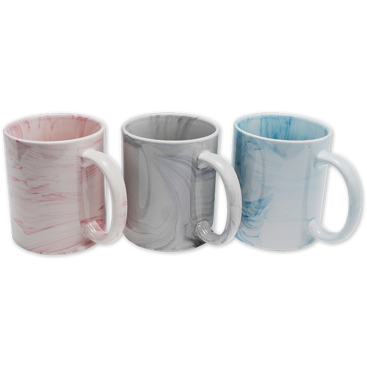 11oz Ceramic Mug with Marble Pattern