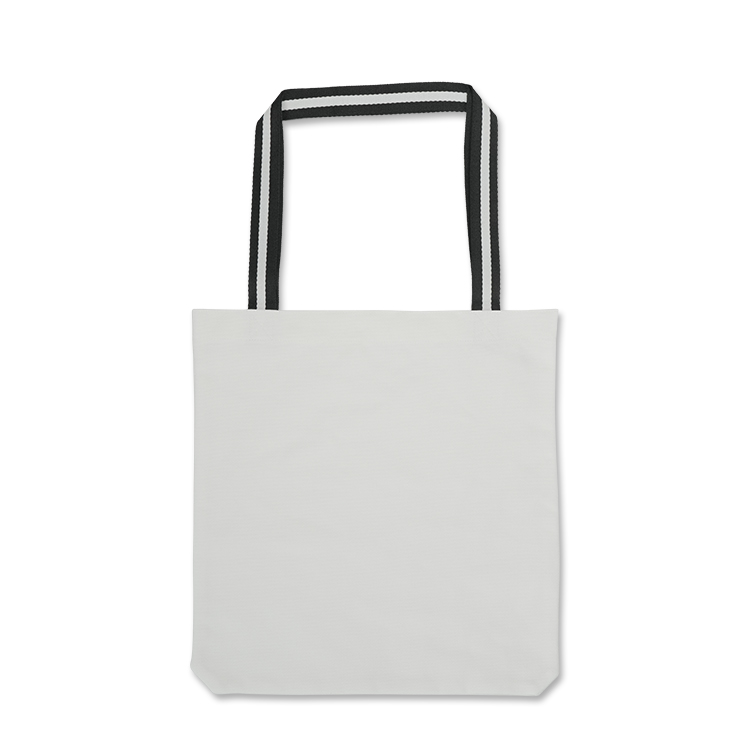 Sublimation Canvas Tote Bag with Black&White Hand Strap,Type A, 33.5*36.5cm