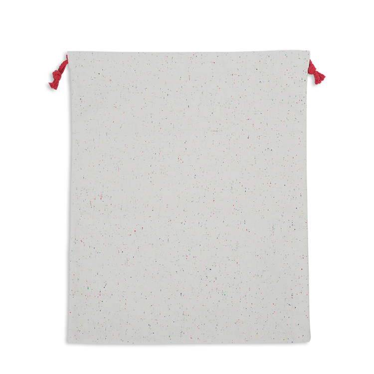 Sublimation Color Dot Yarn Dyed Canvas Drawstring Bag, 40*50cm